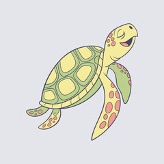 Turtle vector art Illustration file