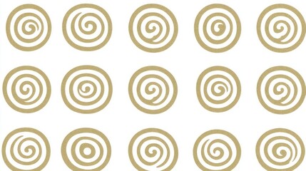 Golden Spiral Whirlwind: A Subtle Minimalist Art Print