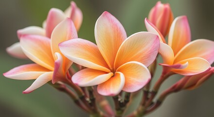 Fototapeta premium Nature abstract of flower petals, beige transparent leaves with natural texture as natural background or wallpaper. Macro texture, neutral color aesthetic photo with veins of leaf, botanical design.