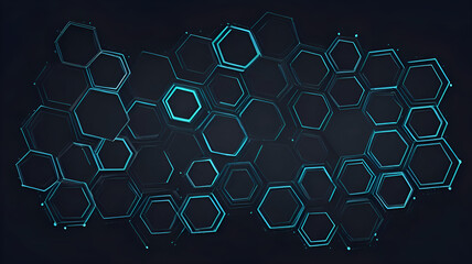 blue hexagon background