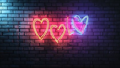 Neon script lettering with a motivational quote