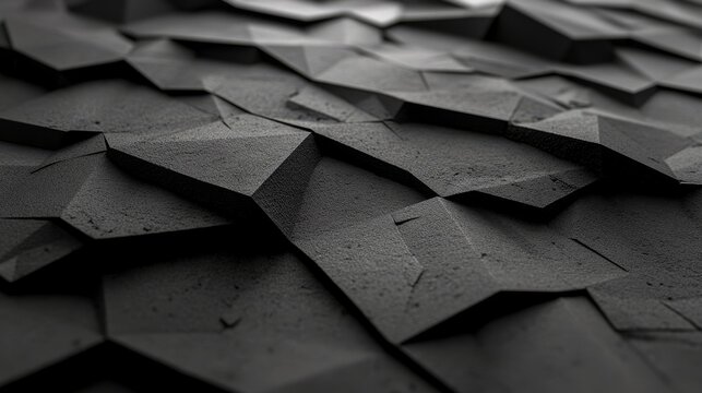 This premium 3D render displays a 3D wall wallpaper featuring a grey modern surface with an angular shape
