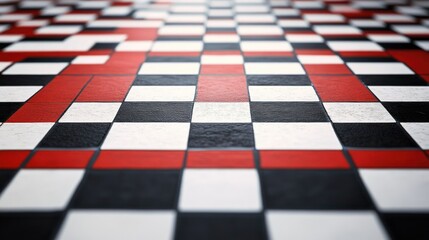 Obraz premium Checkerboard Pattern Floor