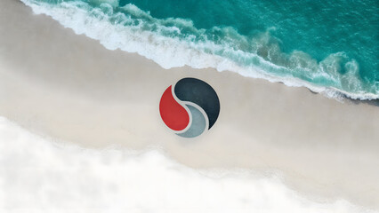 Obraz premium A trendy logo that works for a surf technolgy comp