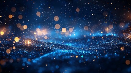 Obraz premium Cosmic Dust Wave for Blue Nebula.