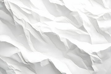 Obraz premium Wrinkled white paper background, perfect for layering or creative designs