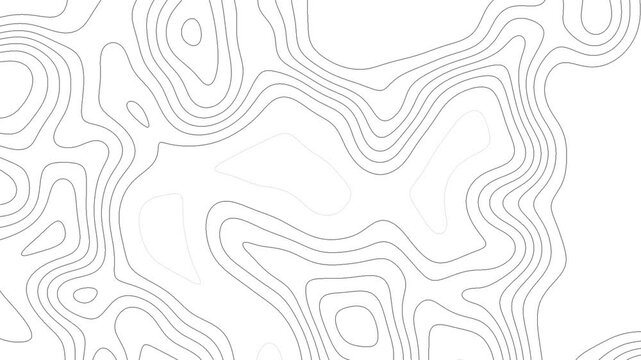 Gray outline topographic contour map abstract tech motion graphic design. Geometric background. Video animation Ultra HD 4K 3840x2160.Abstract animated outline topographic contour map. TECHNOLOGY	
