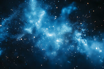 Obraz premium Blue fireworks bursting across a dark night sky, celebrating festive moments --ar 3:2 - Image #3 @fme39856