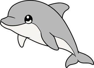 Playful Dolphin Swimming Gracefully