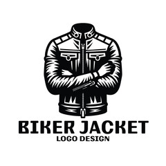 Biker Jacket Vector Logo Design