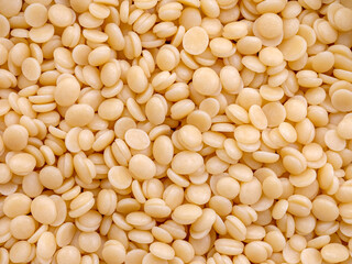 Top View Close-Up of Cocoa Butter Drops