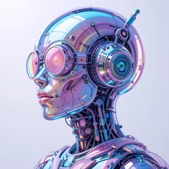 Glassmorphism 3D Robot