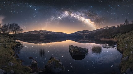 A Breathtaking Panorama Where a Vast Expanse of Nature Unfolds