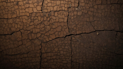 An aged and weathered Li&egrave;ge (cork) texture with a rich, dark brown color and deep cracks. The surface has a slightly rugged, vintage feel, with subtle variations in tone