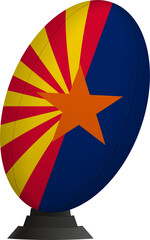 Obraz premium Arizona Rugby Ball.