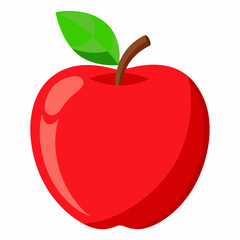 Apple icon isolated vector illustration, color drawing sign, symbol. apple fruit design