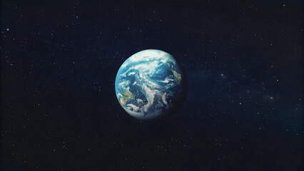 Naklejka premium Clear cartoon like photo that shows the earth