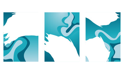 Set of abstract colorful gradient designs