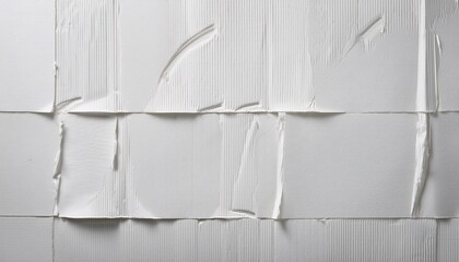 a sheet of white glued unstuck cardboard box texture as background