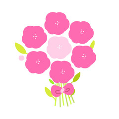 vector bouquet illustration of a flower