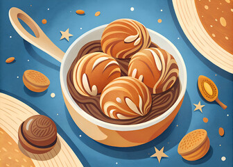 Chocolate Swirl Delights. A Tempting Treat