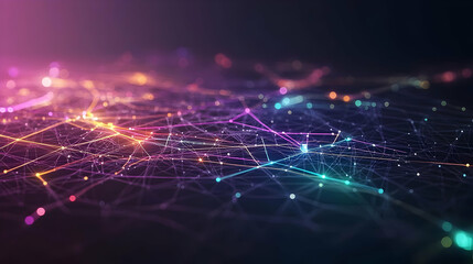 Abstract City Network Visualization