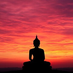 Minimal Geometric Buddha Purnima Celebration Poster