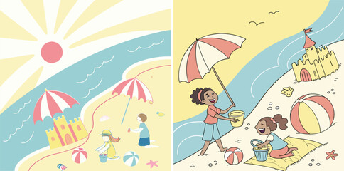 vector illustration of summer