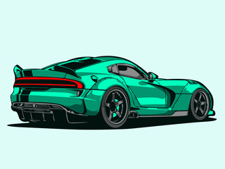 Sports Car Vector Illustration