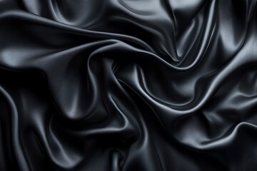 Fototapeta premium Dark Draped Fabric, 3D Render