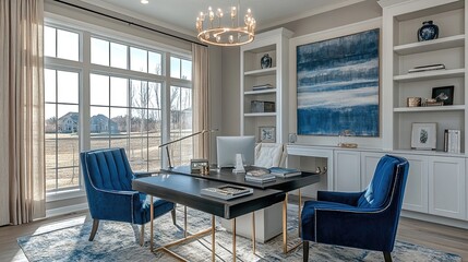 Home office design concepts to improve productivity and comfort, from ergonomic furniture choices to space-saving solutions, creating an efficient and inspiring work-from-home environment.