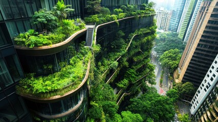 Urban Oasis: A Greenery-Integrated Skyscraper