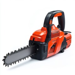 Fototapeta premium Chainsaw. Tool to cut trees. Ecology. Environment conservation topic.