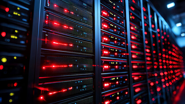 Exploring the Intricacies of a Modern Data Center: Servers, Networks, and the Digital Age - Powered by Adobe