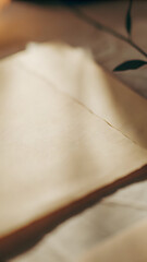 Delicate paper texture with soft lighting elegant