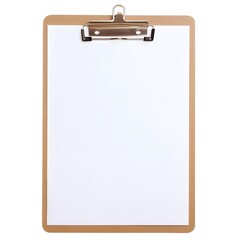 a clipboard with a blank paper, perfect for taking notes and making lists.