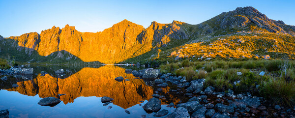 sunrise in the mountains