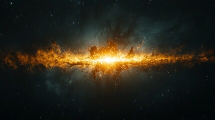 Cosmic Galaxy Nebula Space Art Digital Painting