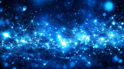 Fototapeta premium Abstract Network Connection: Digital Technology and Global Communication