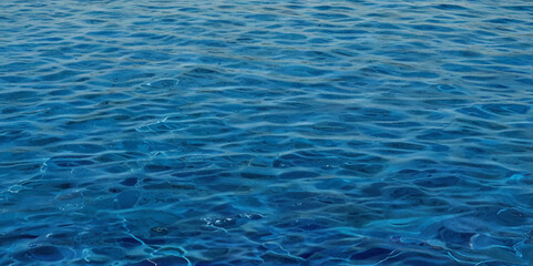 Fototapeta premium Seamless wave water ocean soft blue curve line background. Water ocean wave white and soft blue aqua, teal texture. Vector sea, wave, water background.