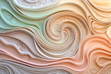 The 3D render illustrates wooden panels that mimic the properties of fabric