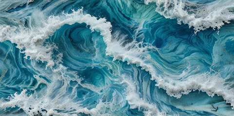 Vector abstract soft blue and silver print sea water and ocean marble texture background.