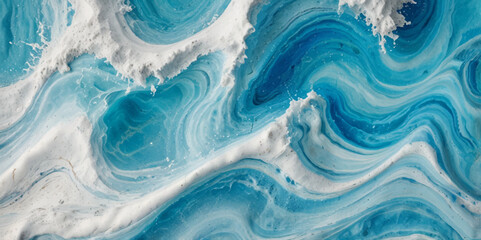 Seamless wave water ocean soft blue curve line background. Water  ocean wave white and soft blue aqua, teal texture. Vector sea, wave, water background.