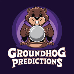 Groundhog Prediction T Shirt Design Fun and Forecast