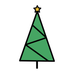 green christmas tree