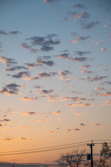 clouds in the sunset