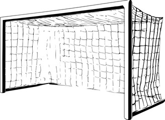 Illustration of a Soccer Goal