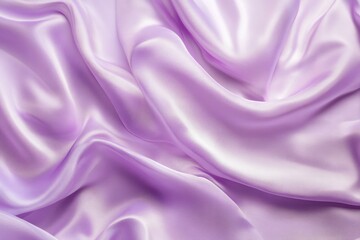 Fototapeta premium Flowing purple silk fabric, soft texture and lighting. Artificial Intelligence