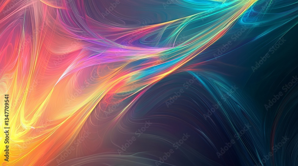 Poster colorful abstract background with swirling patterns and vibrant hues creating a dynamic visual exper
