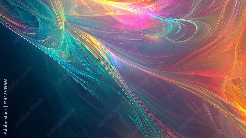 Poster vibrant abstract background featuring flowing colors and dynamic patterns in a modern artistic style